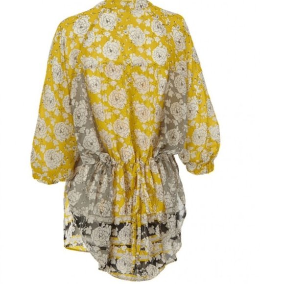 CAbi 5713 Yellow Gather Blouse Size Medium EUC - Picture 4 of 10